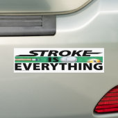 Slag is alles 9-inch bumpersticker (Op auto)