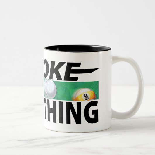 Slag is alles 9-inch tweekleurige koffiemok (Rechts)