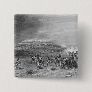 Slag om Bunkers Hill Vierkante Button 5,1 Cm