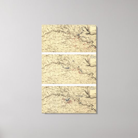 Slag om Chancellorsville Canvas Afdruk (Voorkant)