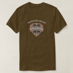 Slag om het streepjesshirt t-shirt