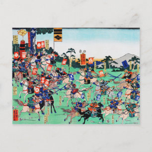 Slag om Kawanakajima, Ukiyo-e Briefkaart
