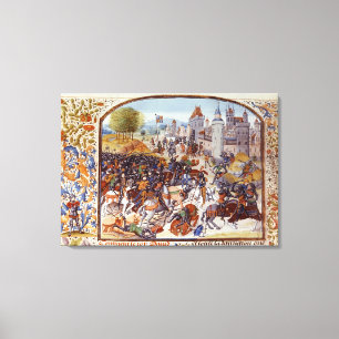 Slag om Neville's Kruis uit de Honderd Canvas Afdruk