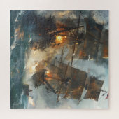 Slag om schepen legpuzzel (Horizontaal)