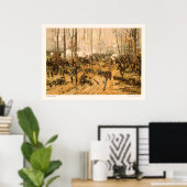 Slag om Shiloh door Thure de Thulstrup 1888 Poster (Thuiskantoor)