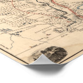 Slag op de Stones River - Civiele Oorlog Panoramie Poster (Hoek)