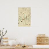 Slag op de Stones River - Panoramiek uit de burger Poster (Keuken)