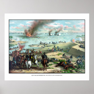 Slag tussen de monitor en Merrimac Poster