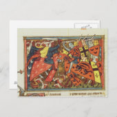 Slag tussen kruisvaarders en moslems briefkaart (Voorkant / Achterkant)