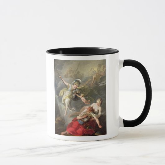 Slag tussen Minerva en Mars, 1771 Mok (Rechts)