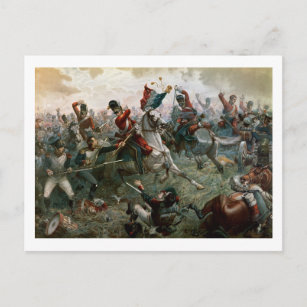 Slag van Waterloo, 18 Juni 1815, 1898 (kleur l Briefkaart