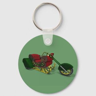 Slag voor de kerstmanteband sleutelhanger