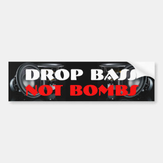 Slagbas geen bombs Bumpersticker