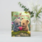 Slagdieren in liefde briefkaart (Staand voorkant)