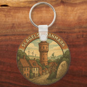 Slagelse Denmark Tower Sleutelhanger (Voorkant)