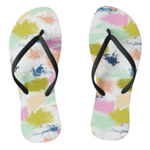 Slagen, verven, olieverf teenslippers