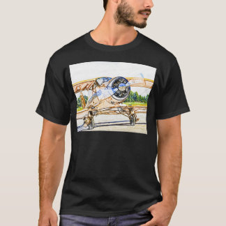 Slagend  vliegtuig t-shirt