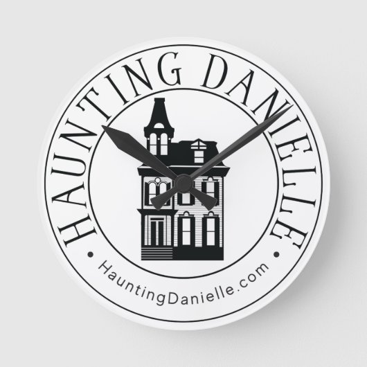 Slagende Danielle Wall-klok Ronde Klok (Voorkant)