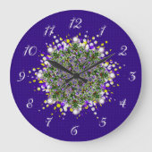 Slagende kerstbomen Fractal Grote Klok (Voorkant)