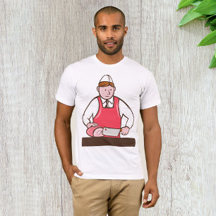Slagers T-Shirt voor Mannen
