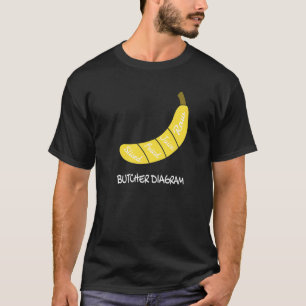 Slagersdiagram I Banaan Gezonde Vruchten Gele Vruc T-shirt