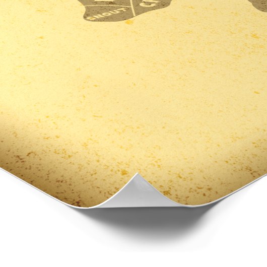 slagerslijst van varkensvarkensvarkensvarkenssned poster (Hoek)