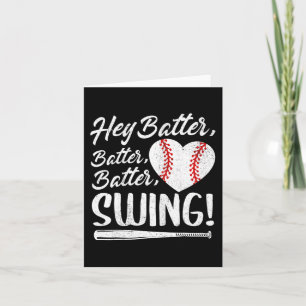 Slaghout Baseball Hart Moeder Schattig Dames Moede Kaart