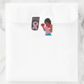 Slagkanker Vierkante Sticker (Tas)