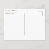 Slagreünie Rustic Tree Hand Letter Script Uitnodiging Briefkaart (Achterkant)