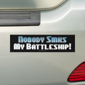 slagschip: Het spel... Bumpersticker (Op auto)