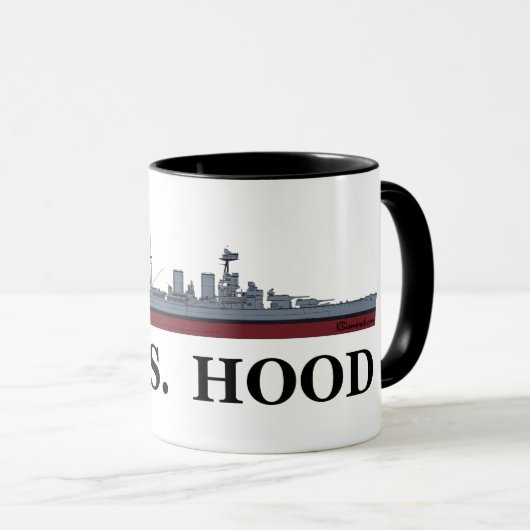 Slagschip Hood Mok (Voorkant rechts)