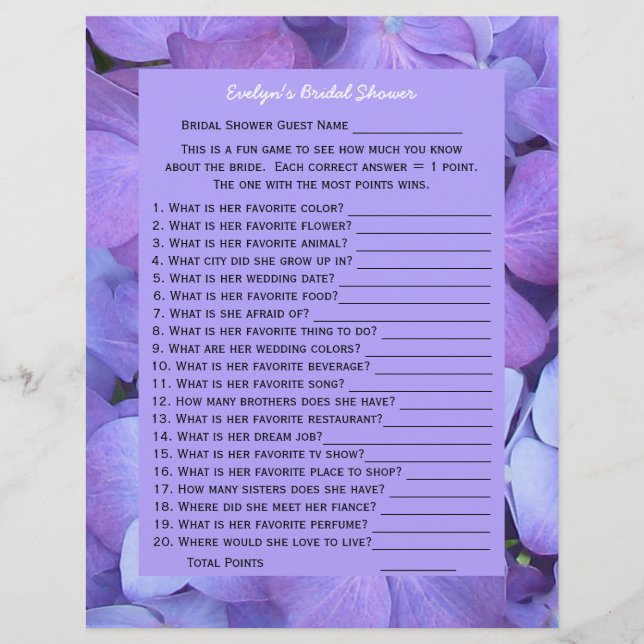 Slagspel voor een bridal of een bruiloft — Hydrang (Voorkant)