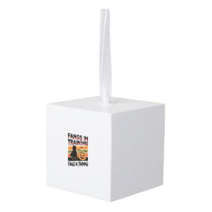 Slagtanden in training Funny Vampier Halloween T-s Kubus Ornament