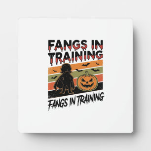 Slagtanden in training grappig vampier Halloween s Fotoplaat