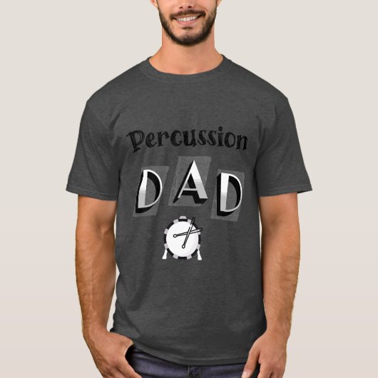 slagtrommel papa t-shirt (Voorkant)