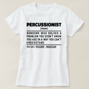 Slagwerker Zelfstandig naamwoord Muziekinstrumente T-shirt