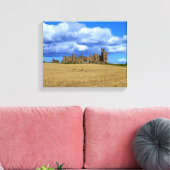 Slains Castle, Aberdeenshire, Schotland. Canvas Afdruk (Insitu (Woonkamer))