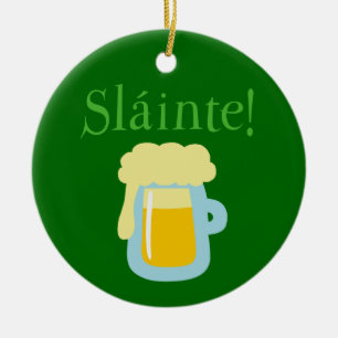 Sláinte Beer Keramisch Ornament
