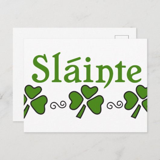 Slainte Briefkaart (Voorkant / Achterkant)