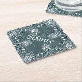Sláinte Cheers Scottish Thistle Onderzetter (Schuin)