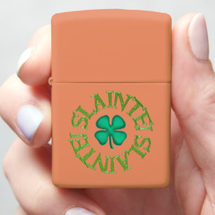 Slainte cirkel sinaasappel Zippo aansteker