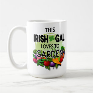 Slainte Deze Ierse Gal houdt van tuingroenten Koffiemok