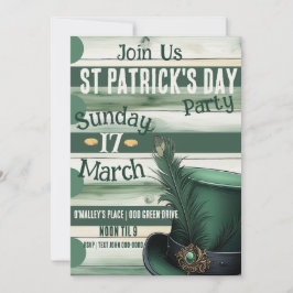 Slainte en Happy St Patrick's Day Party Kaart