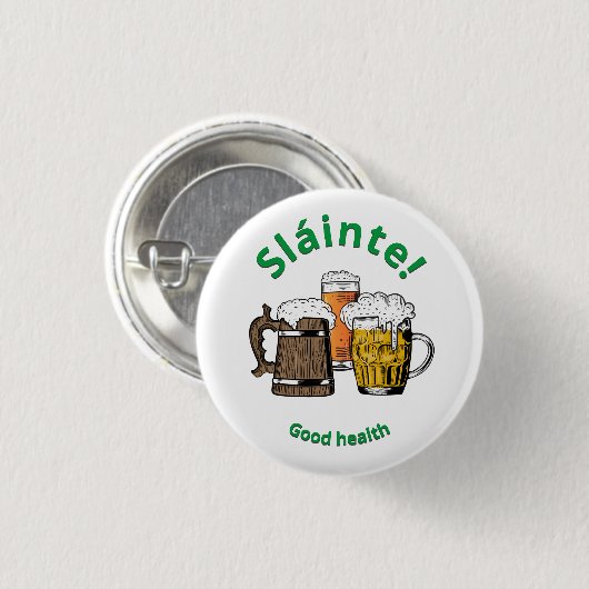 Sláinte! Good Health Beers Button (Voorkant /achterkant)