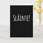 Slainte - Grappig Cadeau Voor St. Patrick's Dag! Kaart (Gele Bloem)