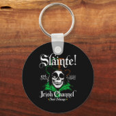 Slainte Irish Channel New Orleans St Patricks Day Sleutelhanger (Voorkant)