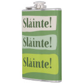 Slainte Irish Good Health St. Patrick's Day Green Heupfles (Links)