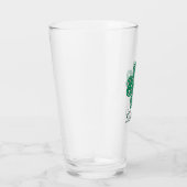 Sláinte Irish Shamrock Green Lucky Clover Glas (Rechts)