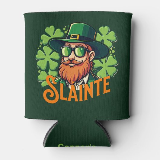 Slainte Irish Toast St Patrick's Day gepersonalise Blikjeskoeler (Voorkant)