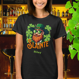 Slainte Irish Toast St Patrick's Day gepersonalise T-shirt